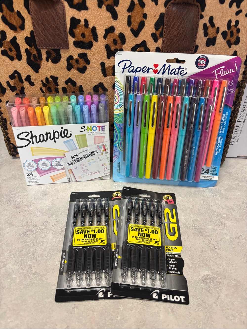 Teacher, School, or Office Supply Bundle – Sharpie, Paper Mate & Pilot Pens
